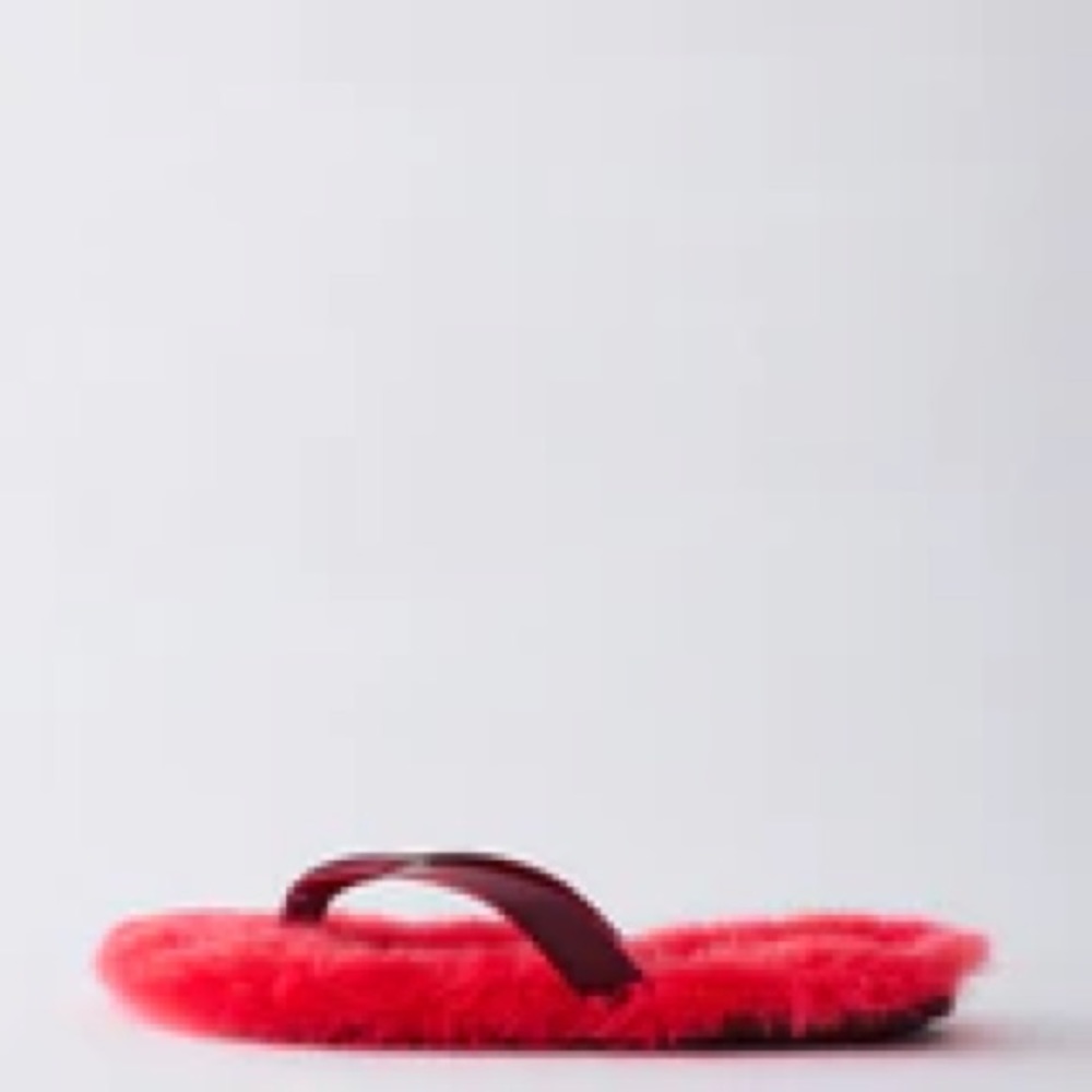 NEW in box Tibi bryan shearling flip flop